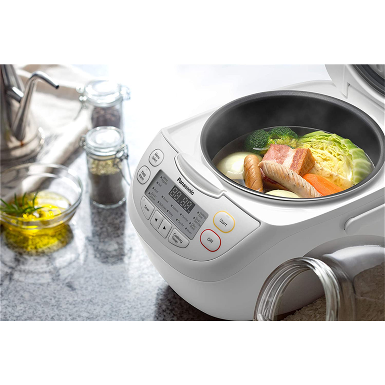 Buy the Panasonic SRCN108WST 5 Cup Rice Cooker 2.2mm 6layer Inner