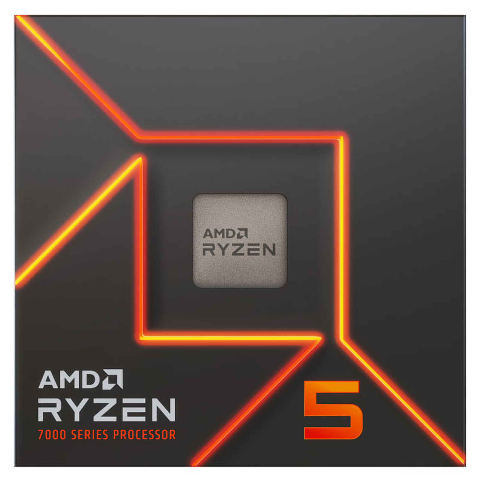 AMD Ryzen5 7400F 6コア CPU AMD Ryzen 5 7400F 6-core 12-thread socket AM5 CPU processor R5