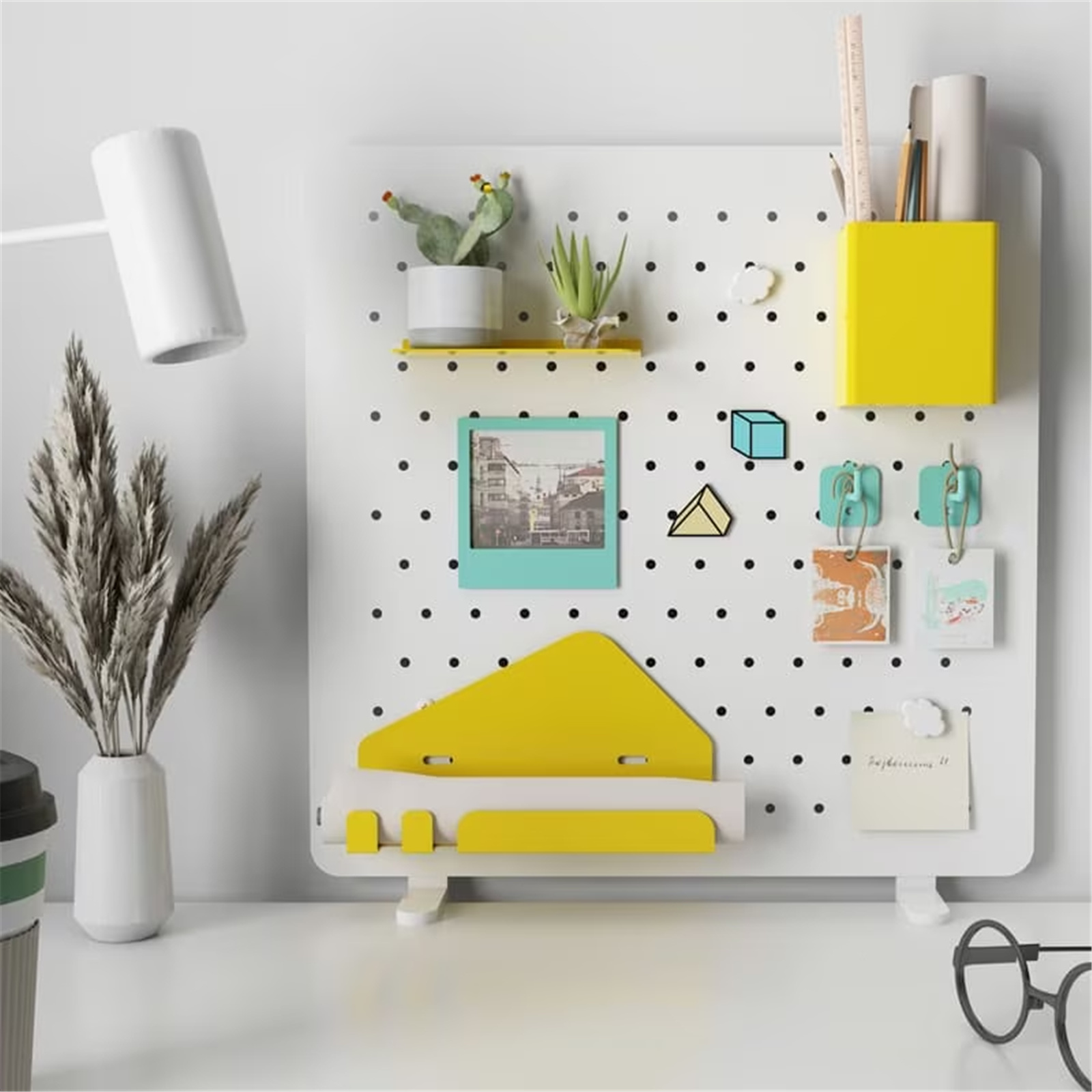 Buy the FlexiSpot DDB-M-W DIY Pegboard Desk Storage Organiser