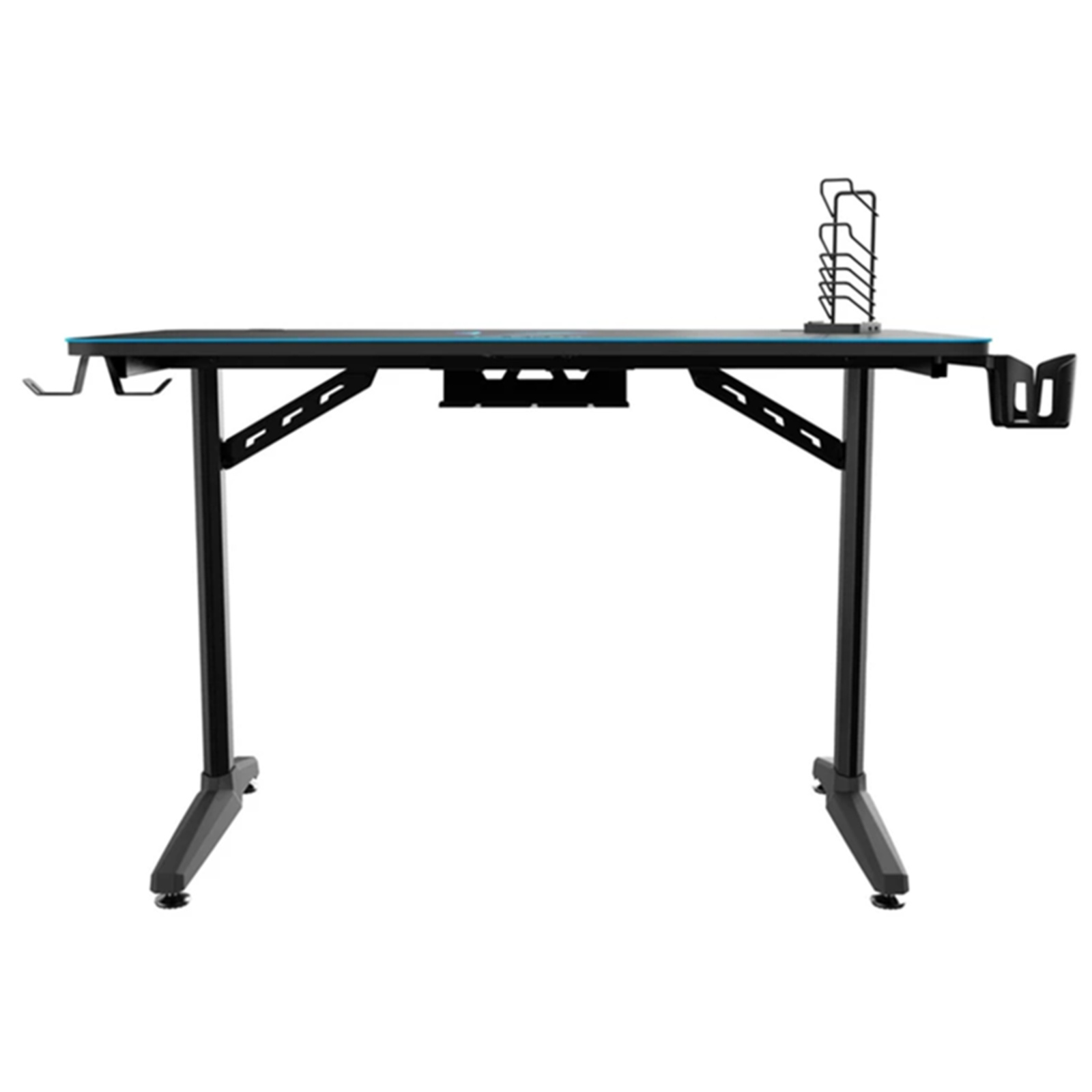 ONEX GD1200H Gaming Desk With Mouse Pad, Cup Holder, Headset Holder, Gamepad Holder, 1200W x 600D x 768H mm