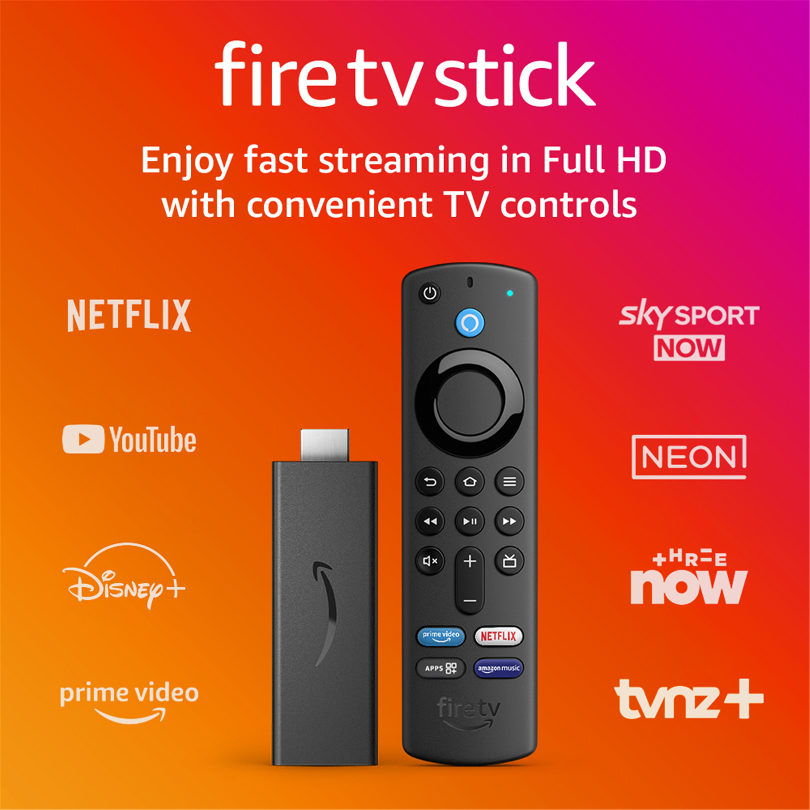 Buy the Amazon Fire TV Stick Voice Remote with TV Controls ( B09ZWQ68QD