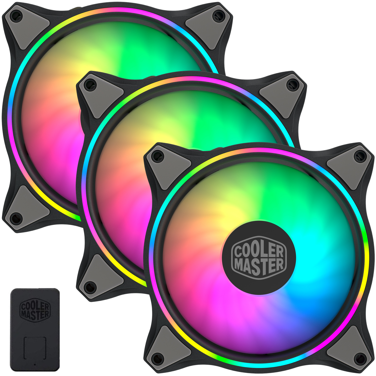 Buy the Cooler Master MasterFan MF120 Halo 3 in 1 Kit ARGB PWM 120mm