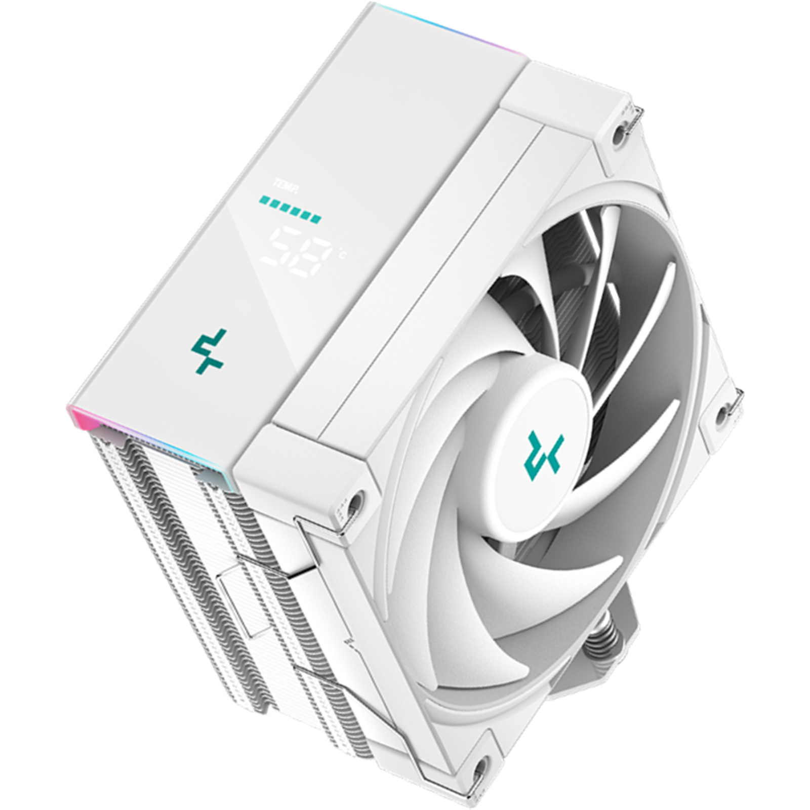 Buy the DEEPCOOL AK400 White Digital CPU Cooler 1x 120mm Fan, 155mm
