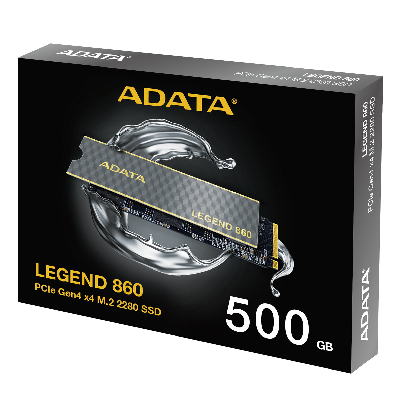 ADATA LEGEND 860 500GB M.2 NVMe Internal SSD PCIe Gen 4 - Up to 5000MB/s Read - Up to 3000MB/s Write - 5 years Warranty