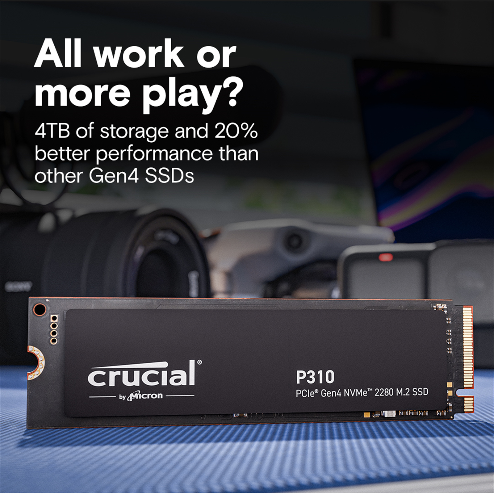 Buy the Crucial P310 1TB NVMe M.2 Gen4 Internal 2280 SSD