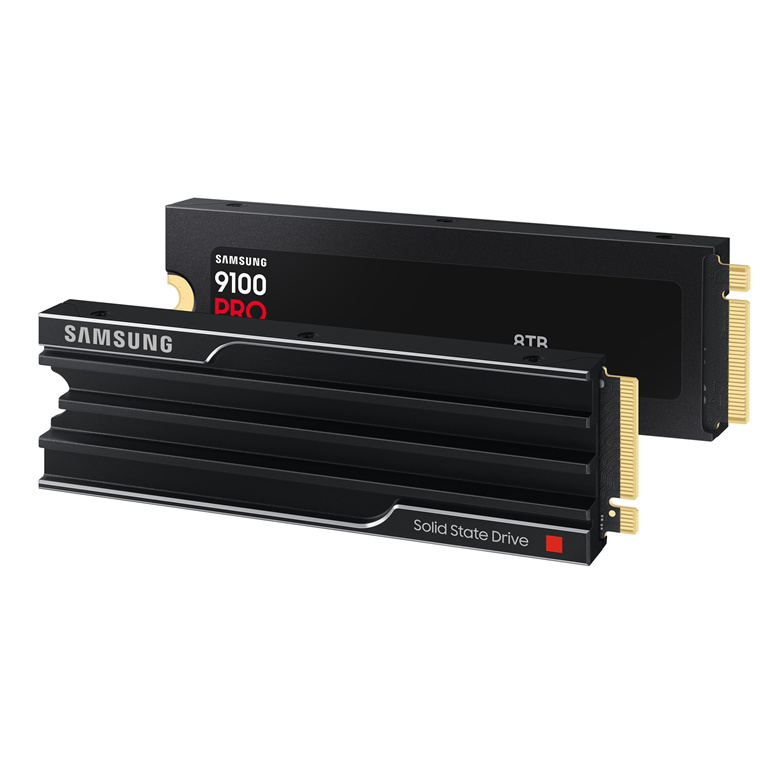 Samsung 9100 PRO With Heatsink 8TB M.2 NVMe Gen5 Internal SSD PCIe 5.0 - Read up to 14800MB/s - Write up to 13400MB/s - 5 Years Warranty