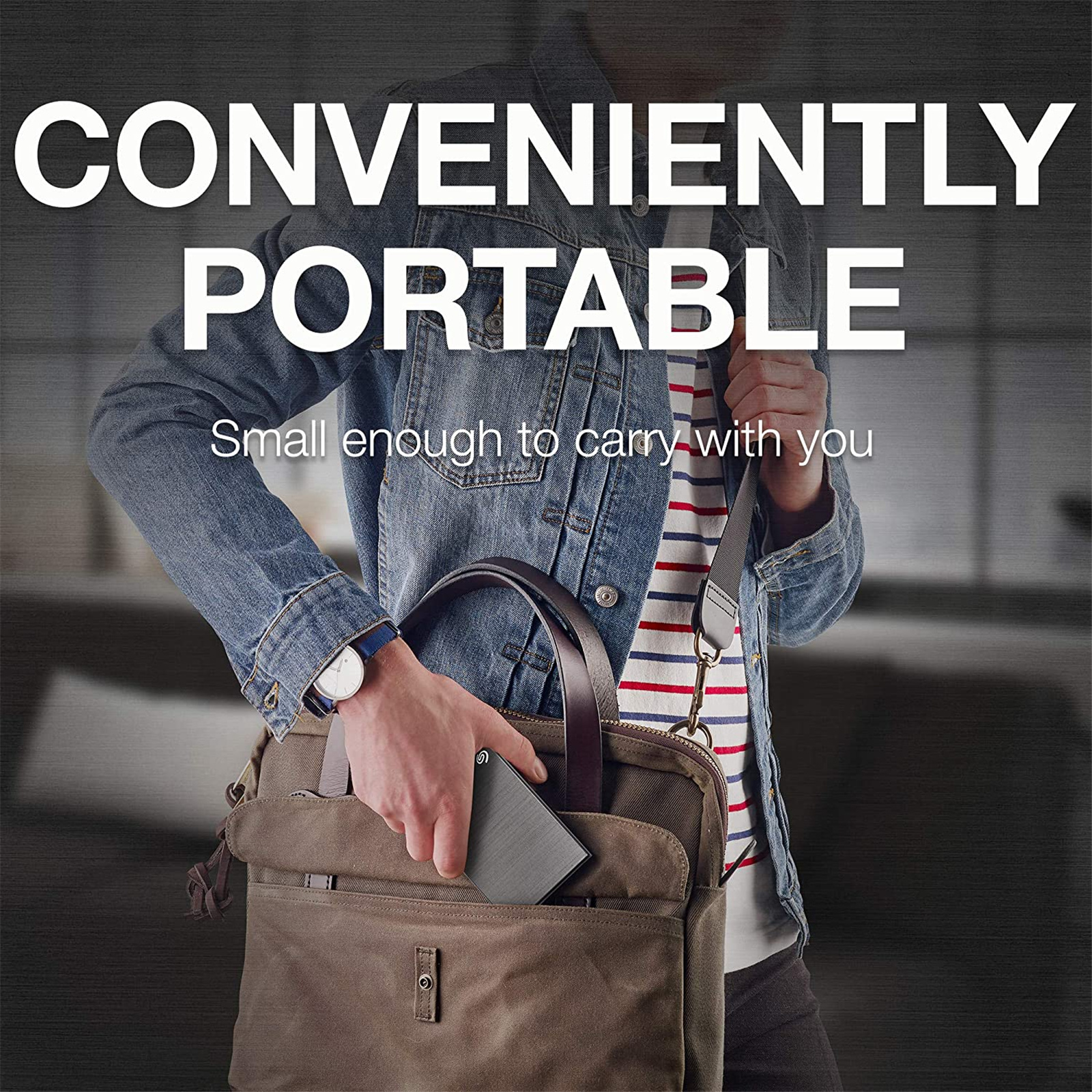 Seagate One Touch 4TB Portable External HDD - Black with Rescue Data Recovery