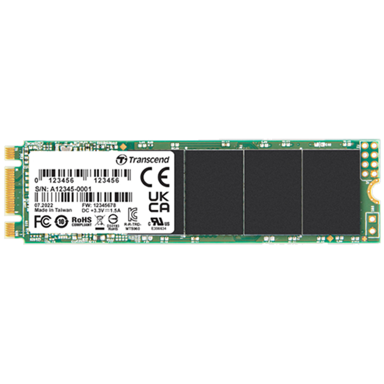 Buy the Transcend M.2 2280 SSD, 512GB, SATA3 B+M Key, 3D TLC BiCS5