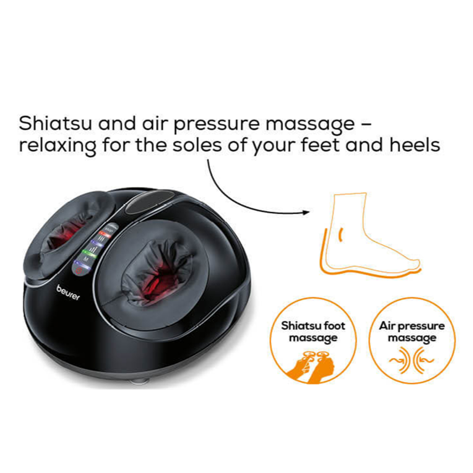 Buy the Beurer FM90 Air Compression & Shiatsu Foot Massager Soothing ...