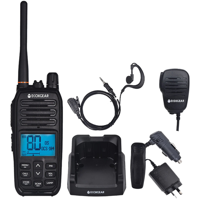 Buy the ECOXGEAR ECOXTALK EXG500 UHF 5Watt CB Handheld Radio walkie