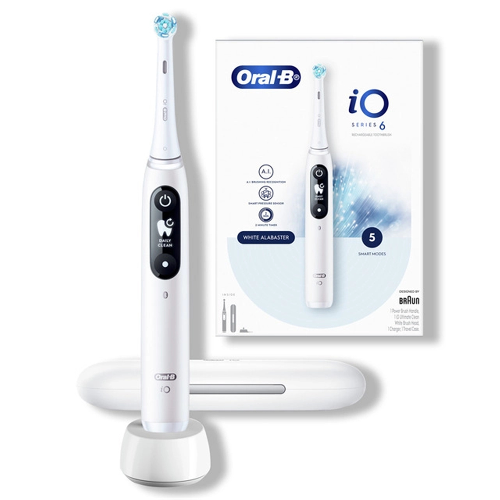 Oral-B iO Series 6 5 ホワイト Buy the Oral-B iO Series 6 Electric Toothbrush with Charging Stand
