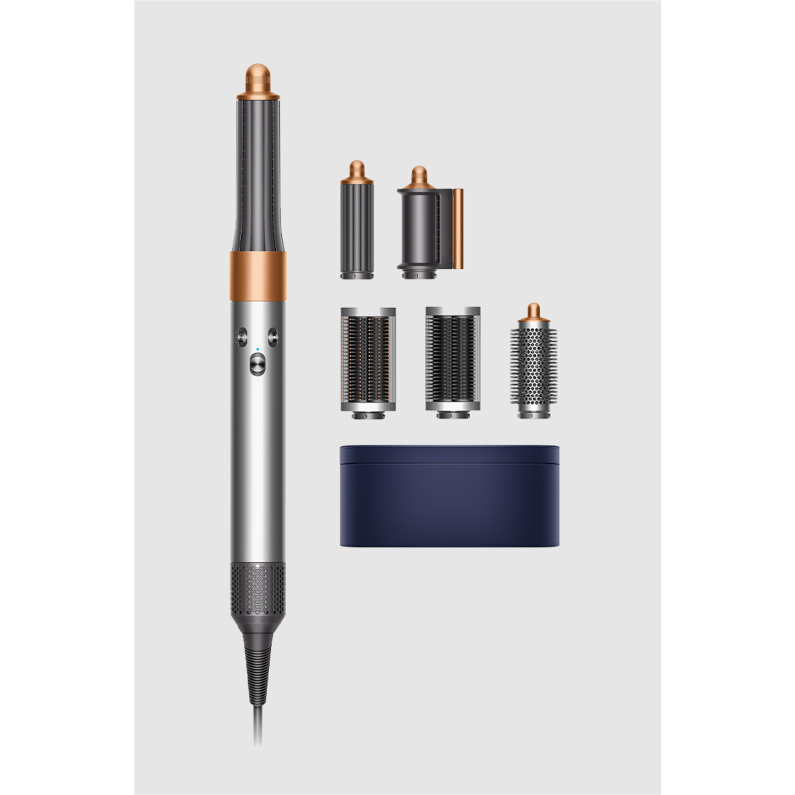 値下げ!未使用 Dyson Airwrap Complete トレージバック付き Dyson Restored Premium Multi-styler Complete Long Nickel