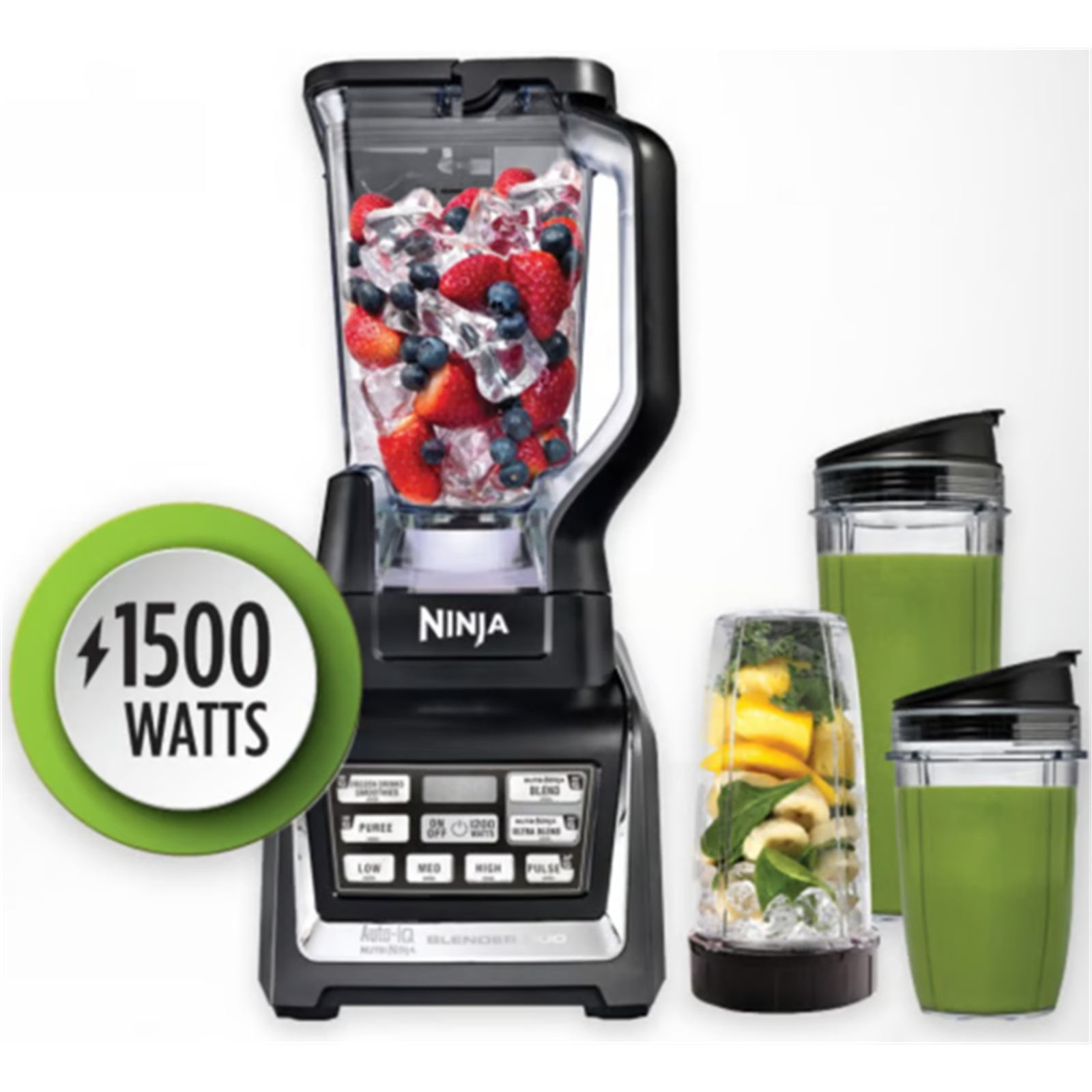 Buy the Ninja BL642ANZ Blender Duo With AutoIQ 1500W Wattage, ( BL642