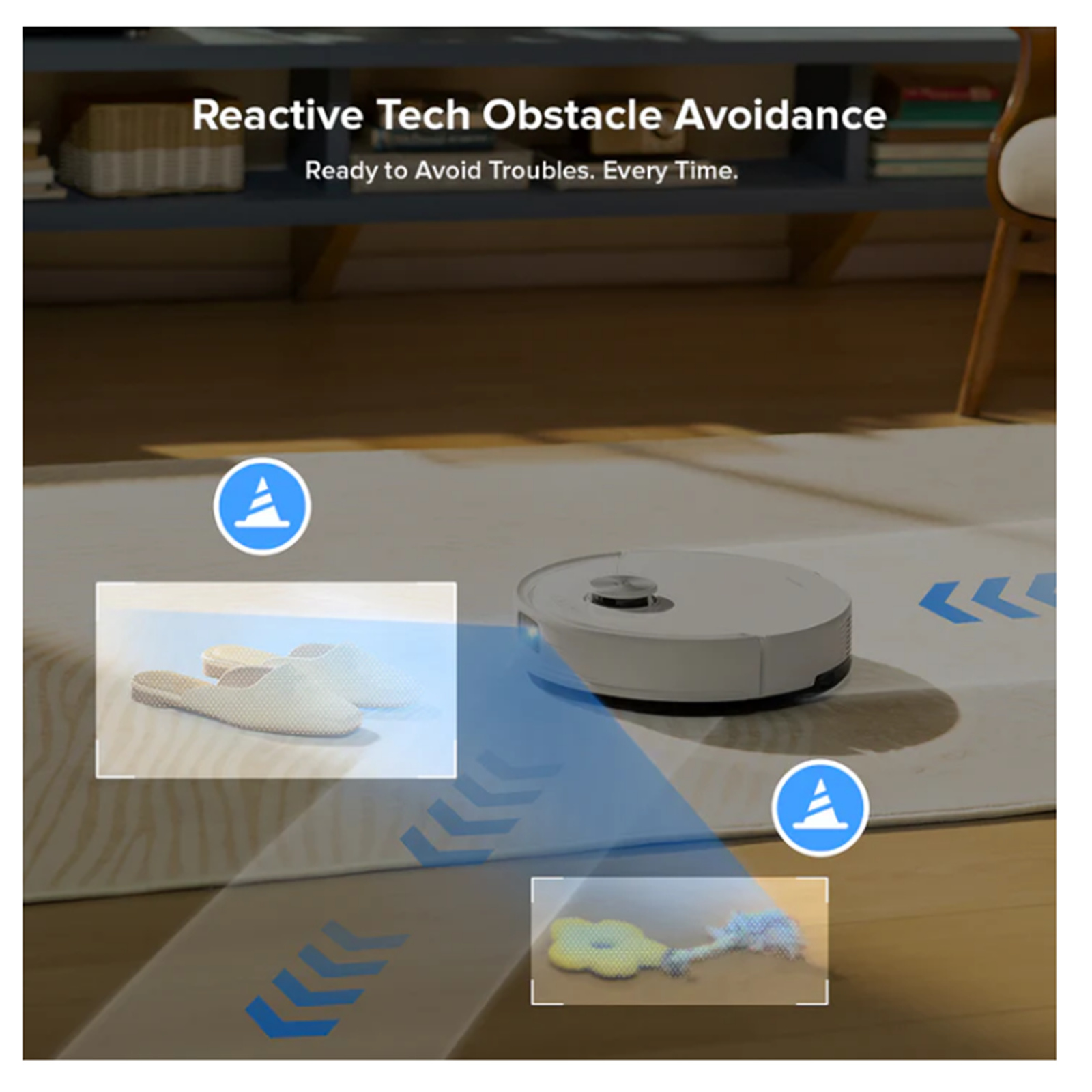 Roborock Q10V Plus White Vacuum Cleaner with Auto Empty Rock Dock Plus 10,000 Pa Suction - VibraRise 2.0 Mopping System - Precisense LiDAR Navigation - Dual Anti-Tangle Design - Reactive Tech Obstacle Avoidance