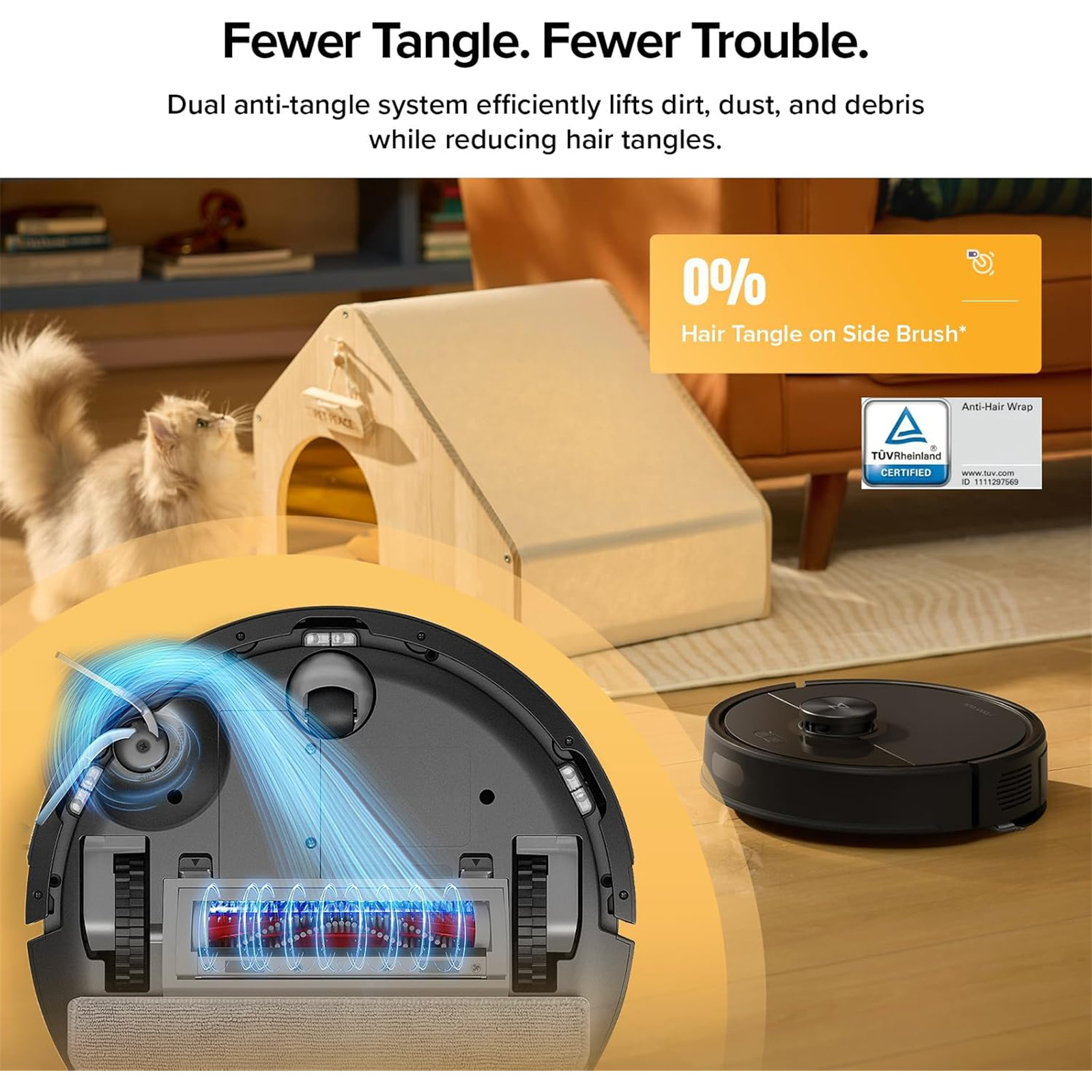 Buy the Roborock Q7 T+ Black Robot Vacuum 10,000Pa Suction - High