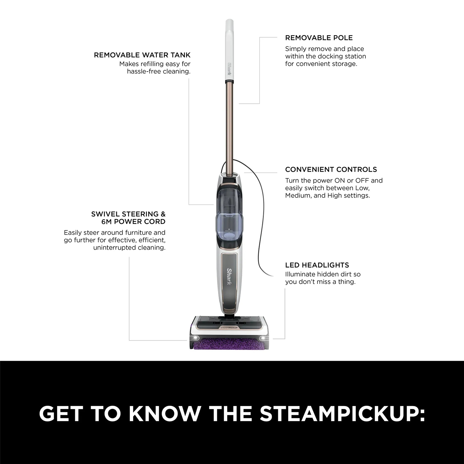 Shark SD200ANZ Steam Pickup 3-in-1 Steam Mop