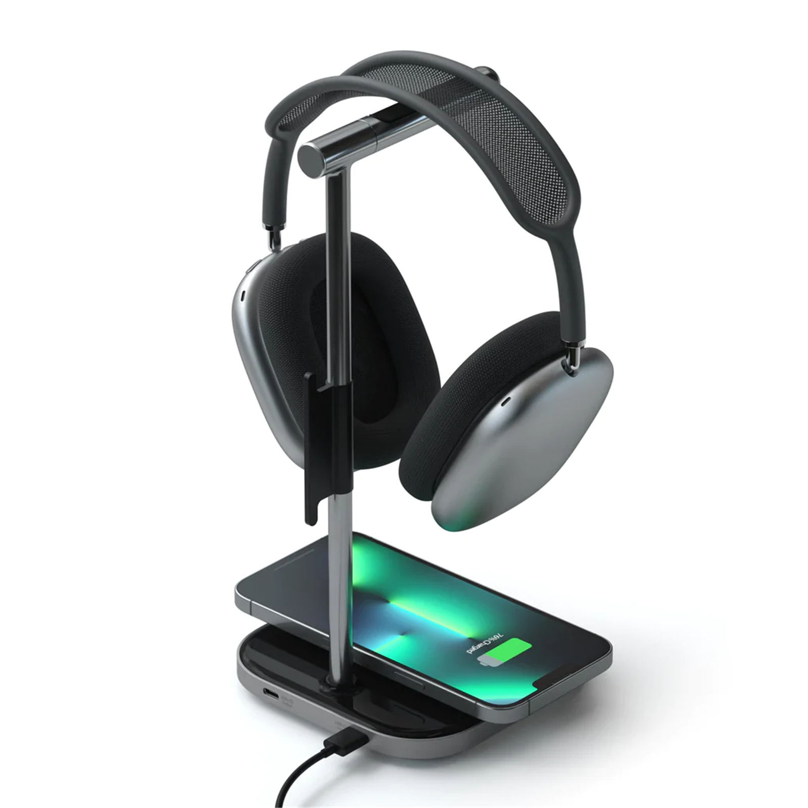 Buy the SATECHI 2 in 1 Headphone Stand with Wireless Charger ( ST