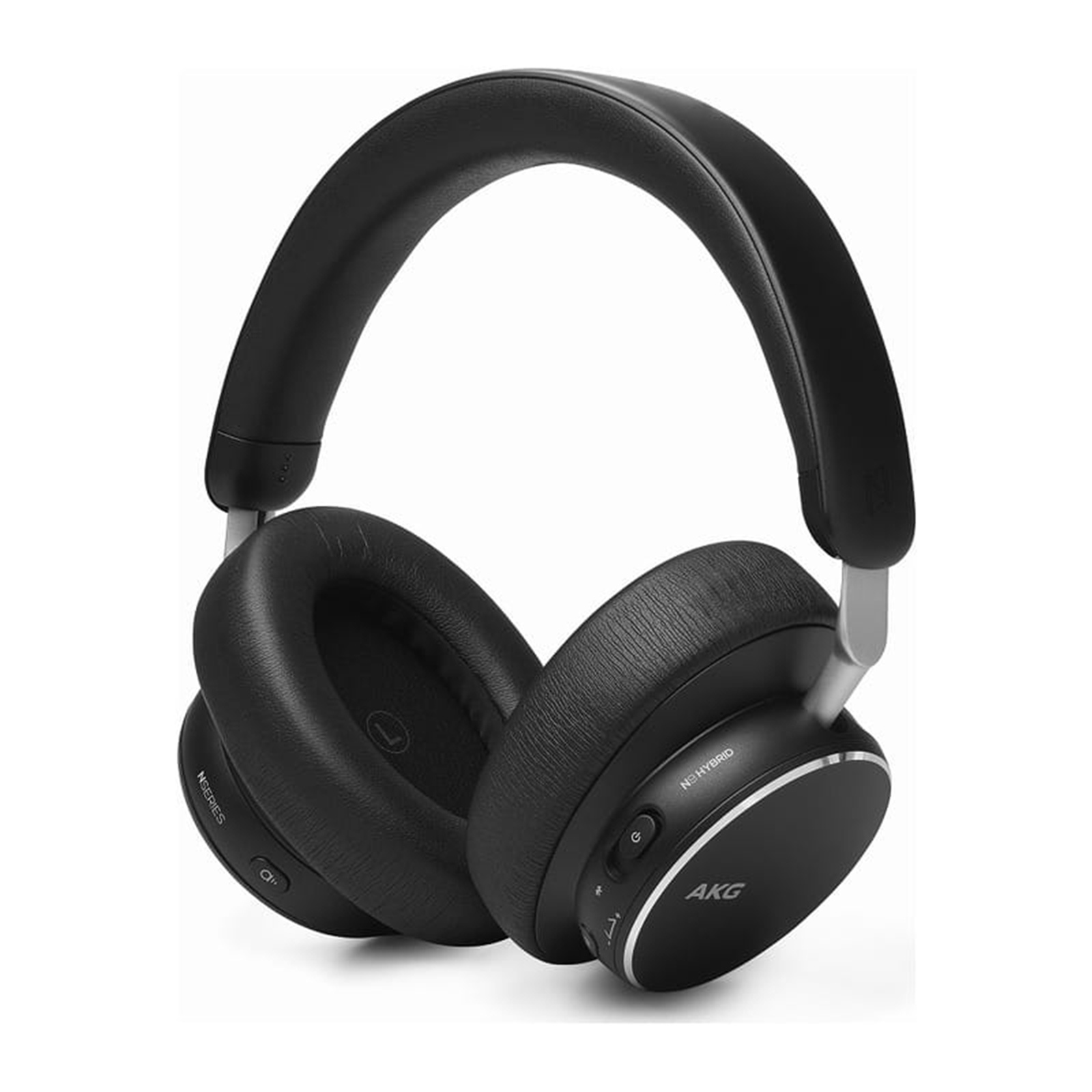 AKG N9 Hybrid Premium Wireless Over-Ear Noise Cancelling Headphones - Black Powerful Adaptive ANC + Hi-Res Audio with LDAC + Zoom Certified for Professional Voice Calls - Integrated USB-C Dongle- Premium Materials & Sound - Up to 55hrs Batt