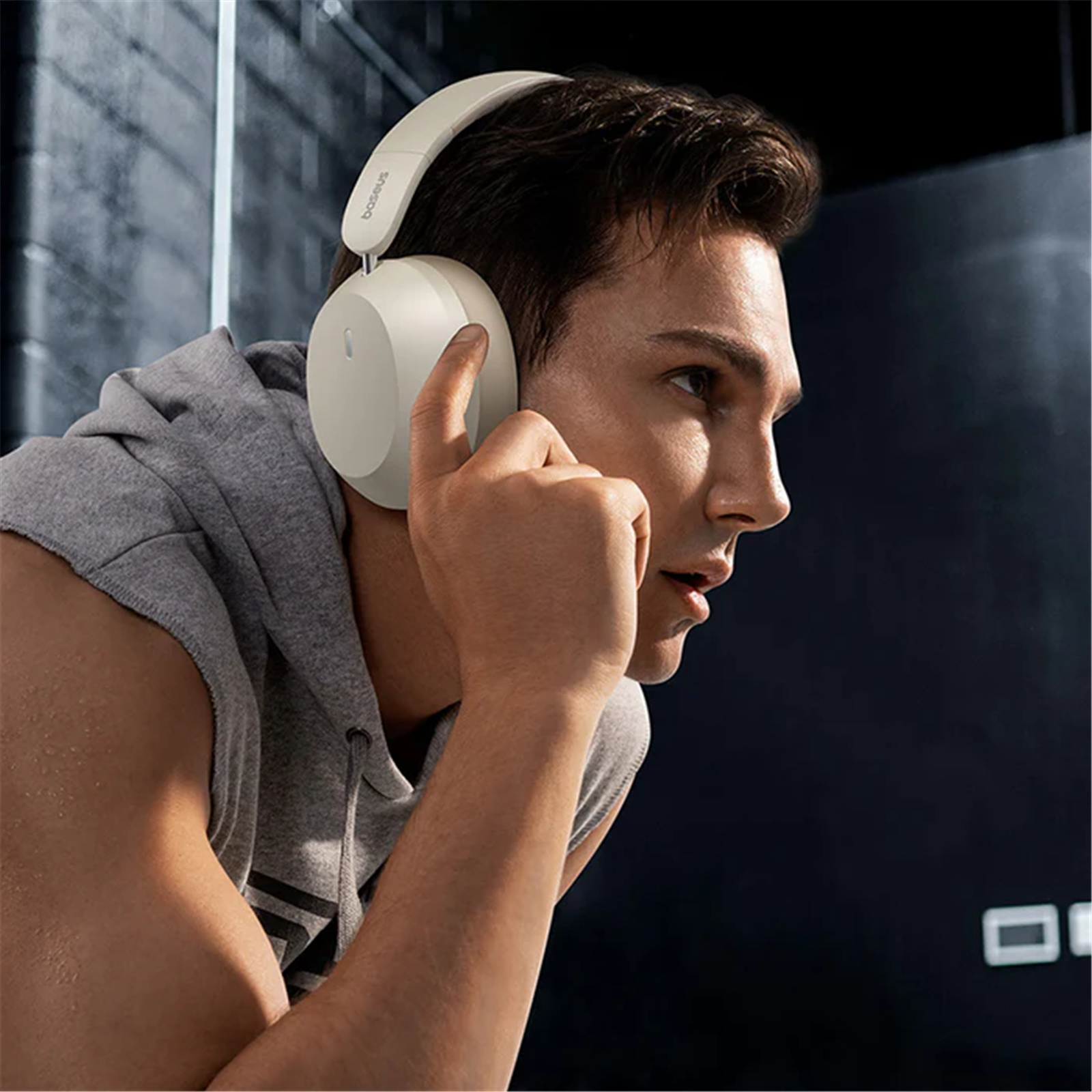 Baseus Bass 35 Max Wireless Over-Ear Headphones - Stellar White - 40mm bass-enhanced drivers - Bluetooth 5.3 - Foldable headband & ultra-soft earpads - Up to 50hrs battery life - 2 Year Warranty