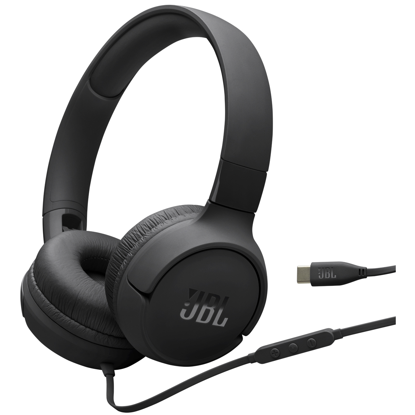 Buy the JBL Tune 520C USB-C Wired On-Ear Headphones Black In