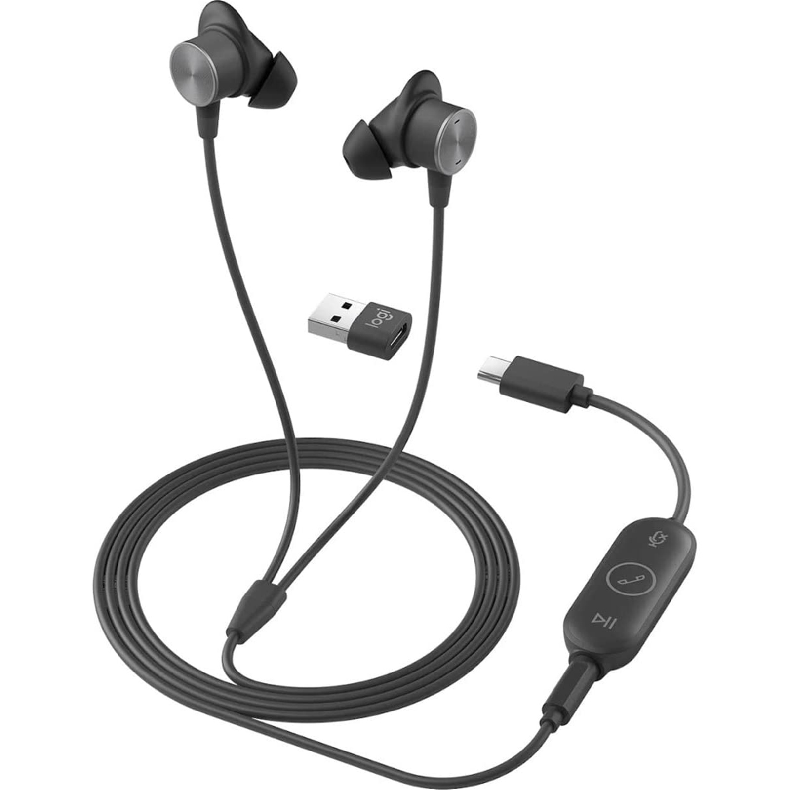 Buy the Logitech Zone Wired Earbuds ( 981001095 ) online PBTech.co.nz