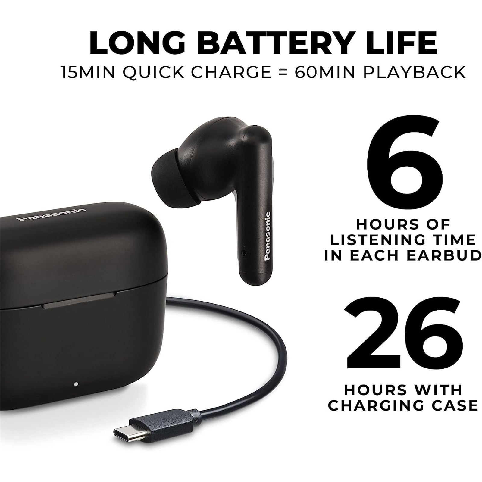 Buy the Panasonic RZ-B110 ErgoFit True Wireless In-Ear Headphones