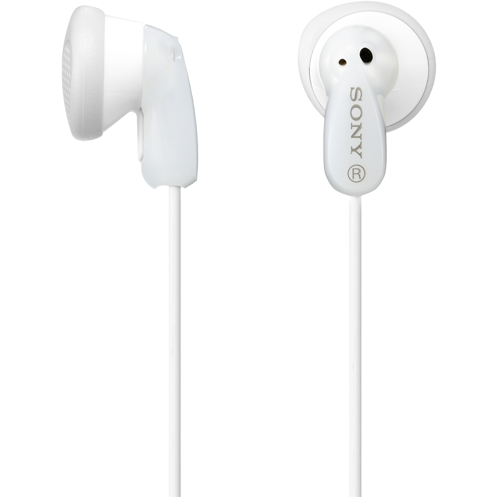 Sony Fontopia MDR-E9LP Wired Earbuds - White 3.5mm Jack - 13.5mm Driver Unit - Neodymium Magnet for Powerful Bass - 2x Earpads Included