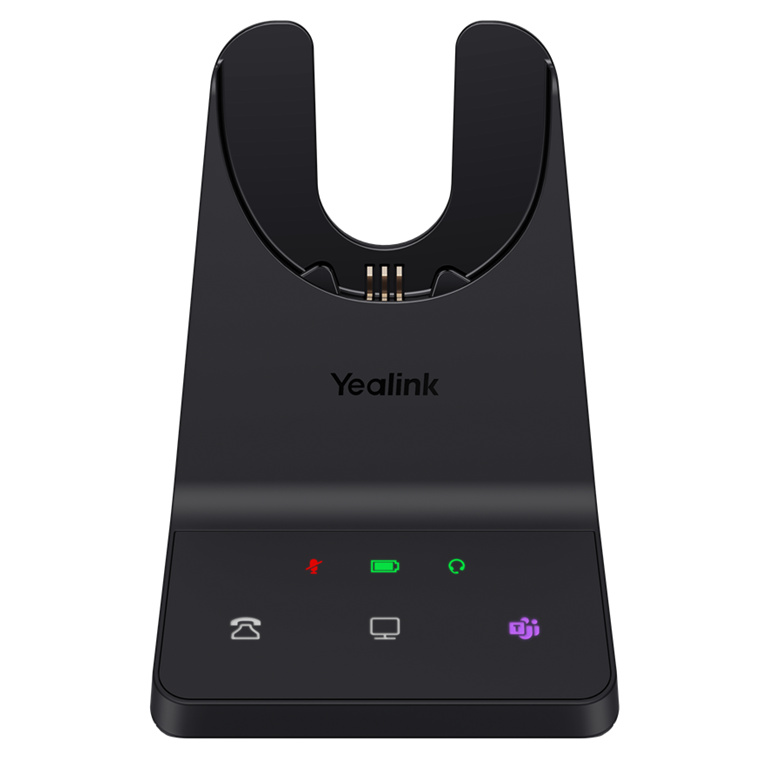 Yealink WH68 ANC DECT & Bluetooth Hybrid Wireless Headset - Teams Certified 4-Mics Noise Cancellation / Busy Light / Up to 185m Distance / Up to 32-Hour Talk-time