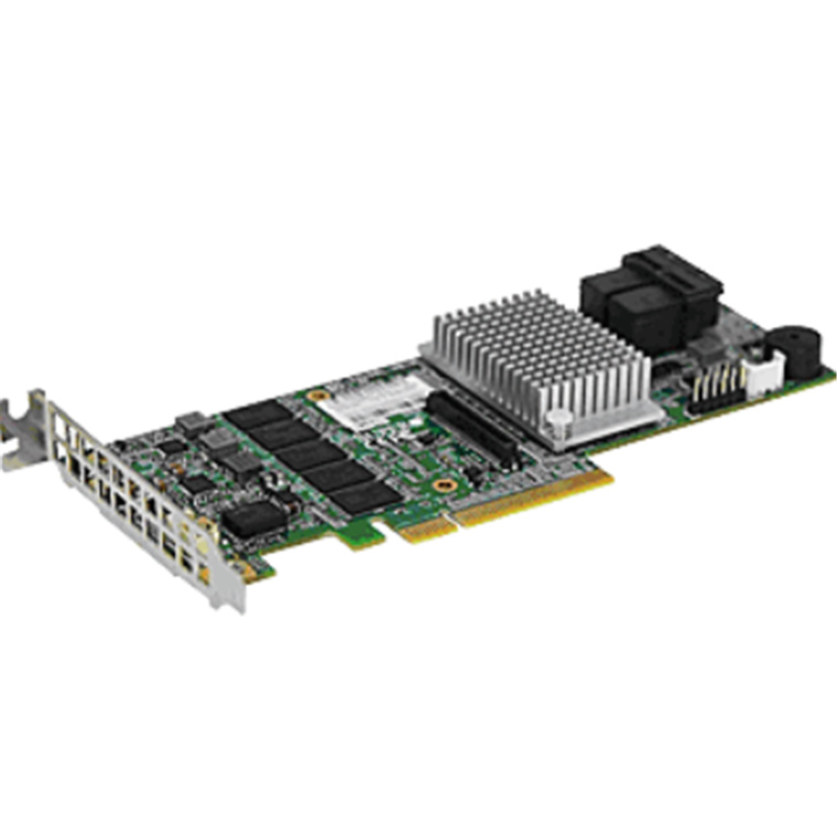 Supermicro Add-on Card - Storage controller (RAID) - 8 Channel - SATA 6Gb/s / SAS 12Gb/s low profile - 1.2 GBps - RAID 0, 1, 1E - PCIe 3.0 - for Super Supermicro AOC-SLG3-2M2 PCIe Add-On Card for up to Two NVMe SSDs