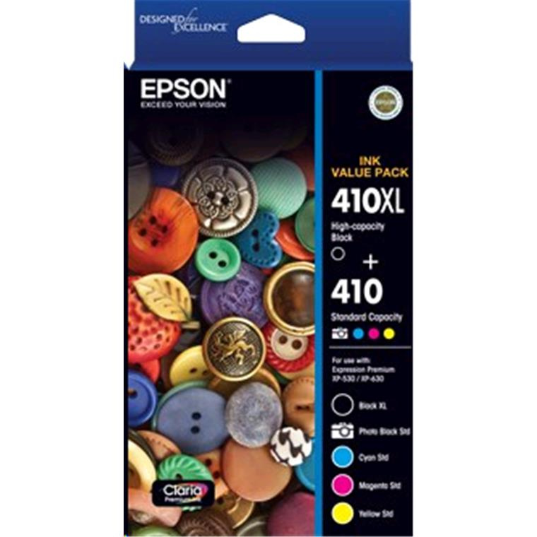 Buy the Epson Clara Premium 410XL + 410 ST VP410XL High Capacity Ink ...