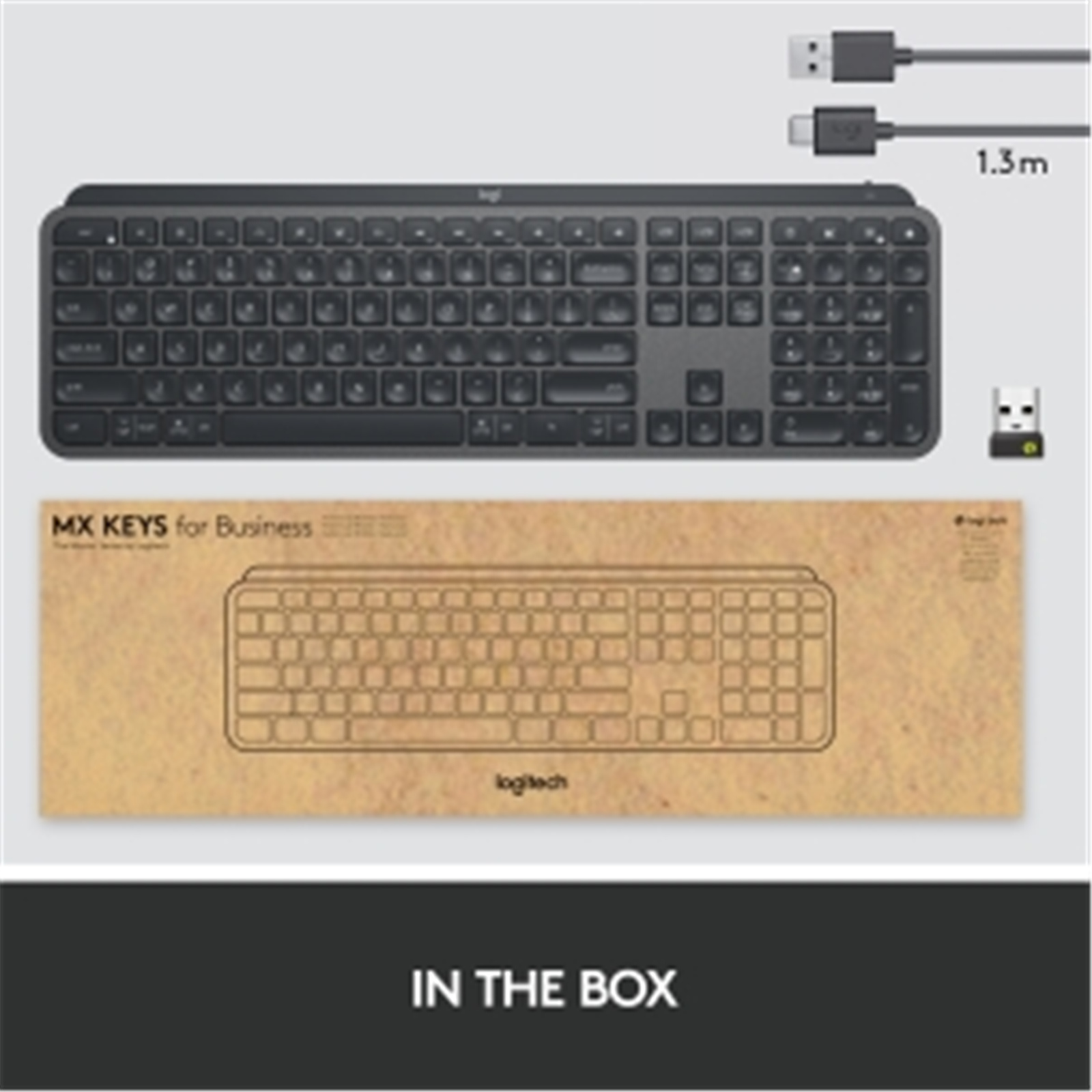Buy the Logitech MX Keys Wireless Keyboard For Business ( 920-009561 ...