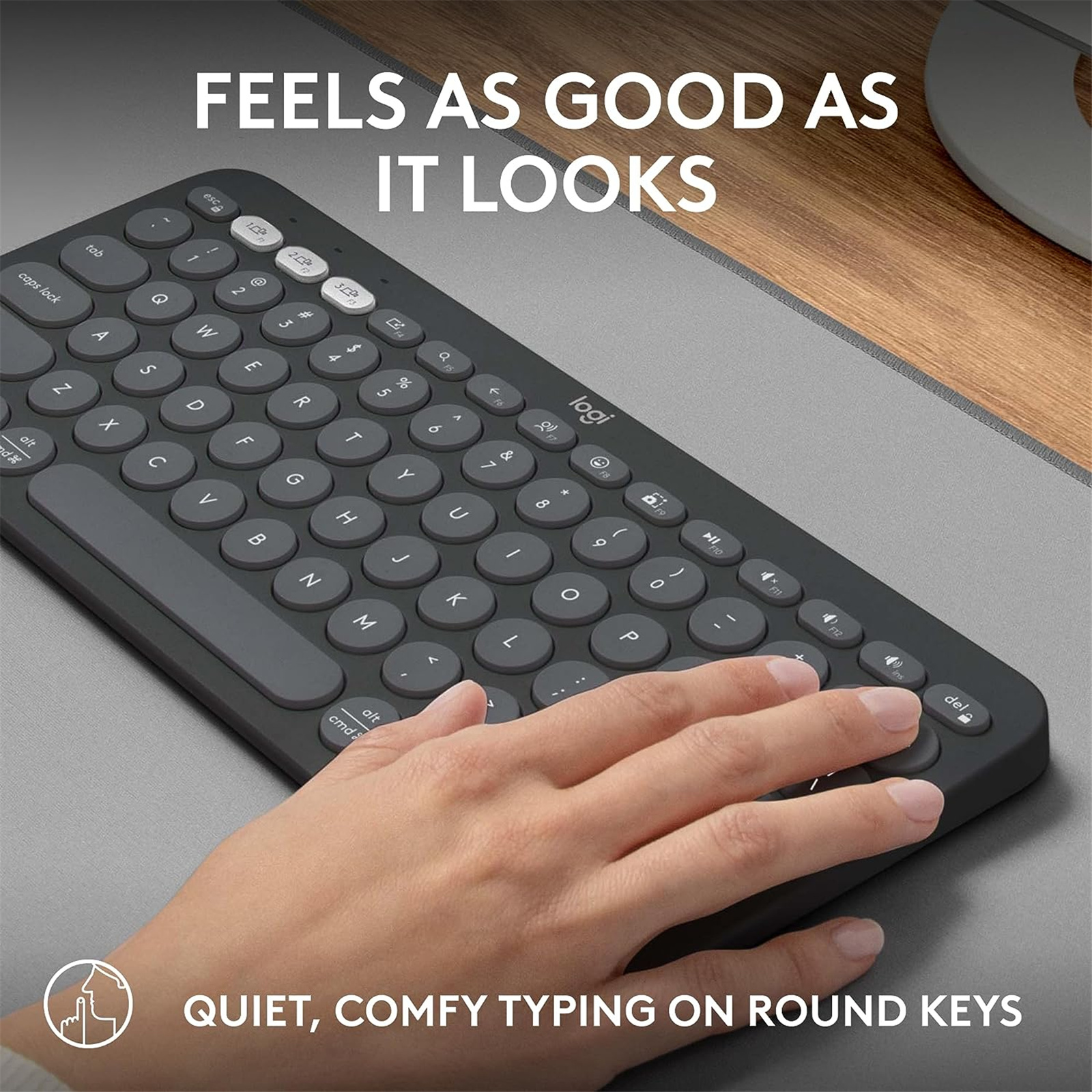 Logitech Pebble Key 2 K380s Bluetooth Keyboard - Tonal White