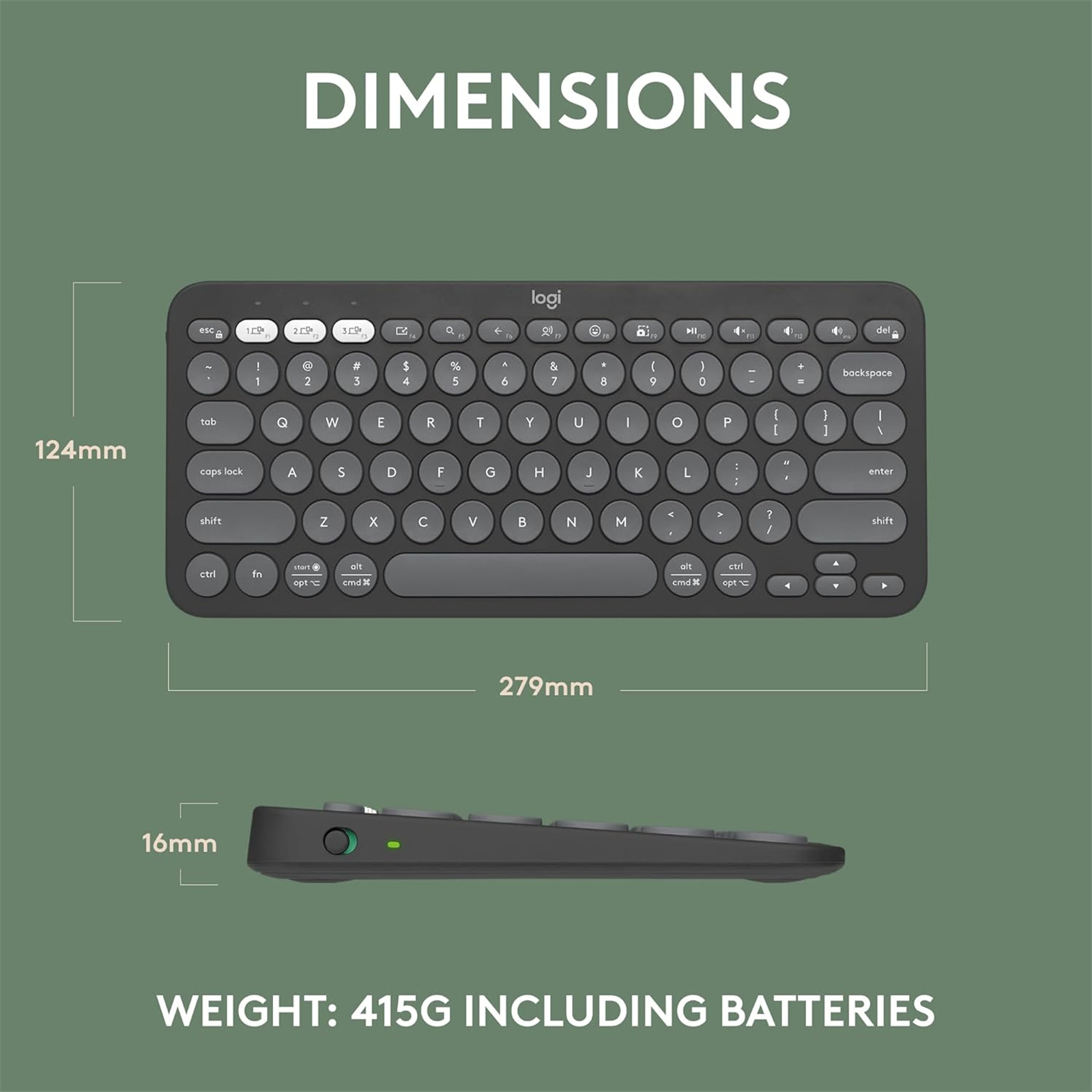 Logitech Pebble Key 2 K380s Bluetooth Keyboard - Tonal Rose