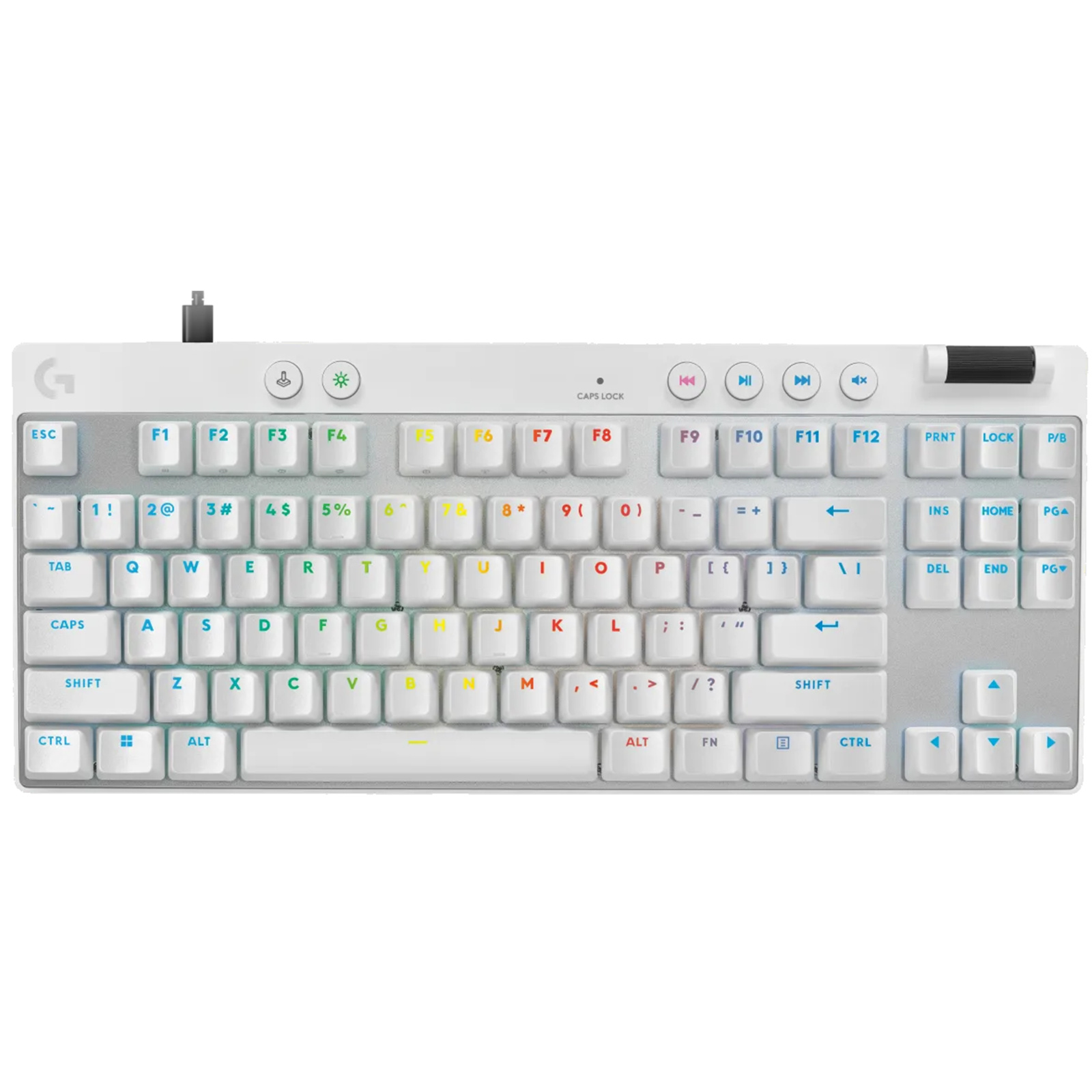 Buy the Logitech G Pro X TKL Rapid Analog Gaming Keyboard White