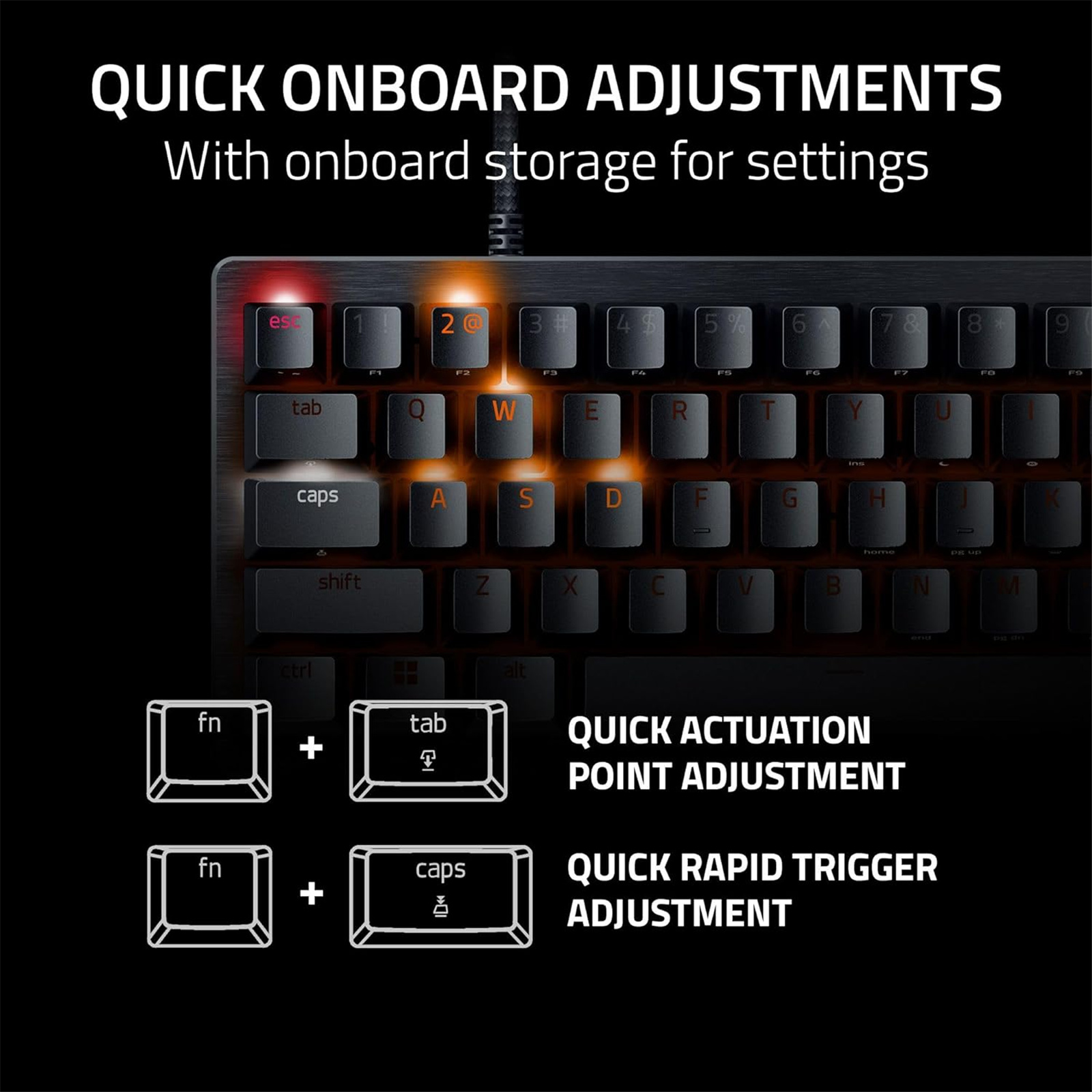 Razer Huntsman v3 Pro Mini 60% Esports Analog Gaming Keyboard Razer Analog Optical Switches Gen.2