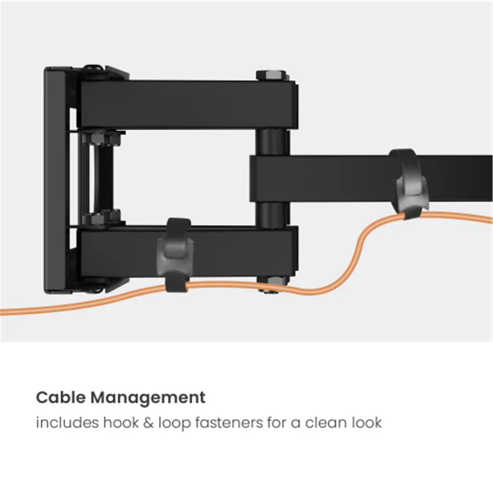 LUMI MTV85-446 Super Economy Full-Motion TV Mount - Black 32"-70"