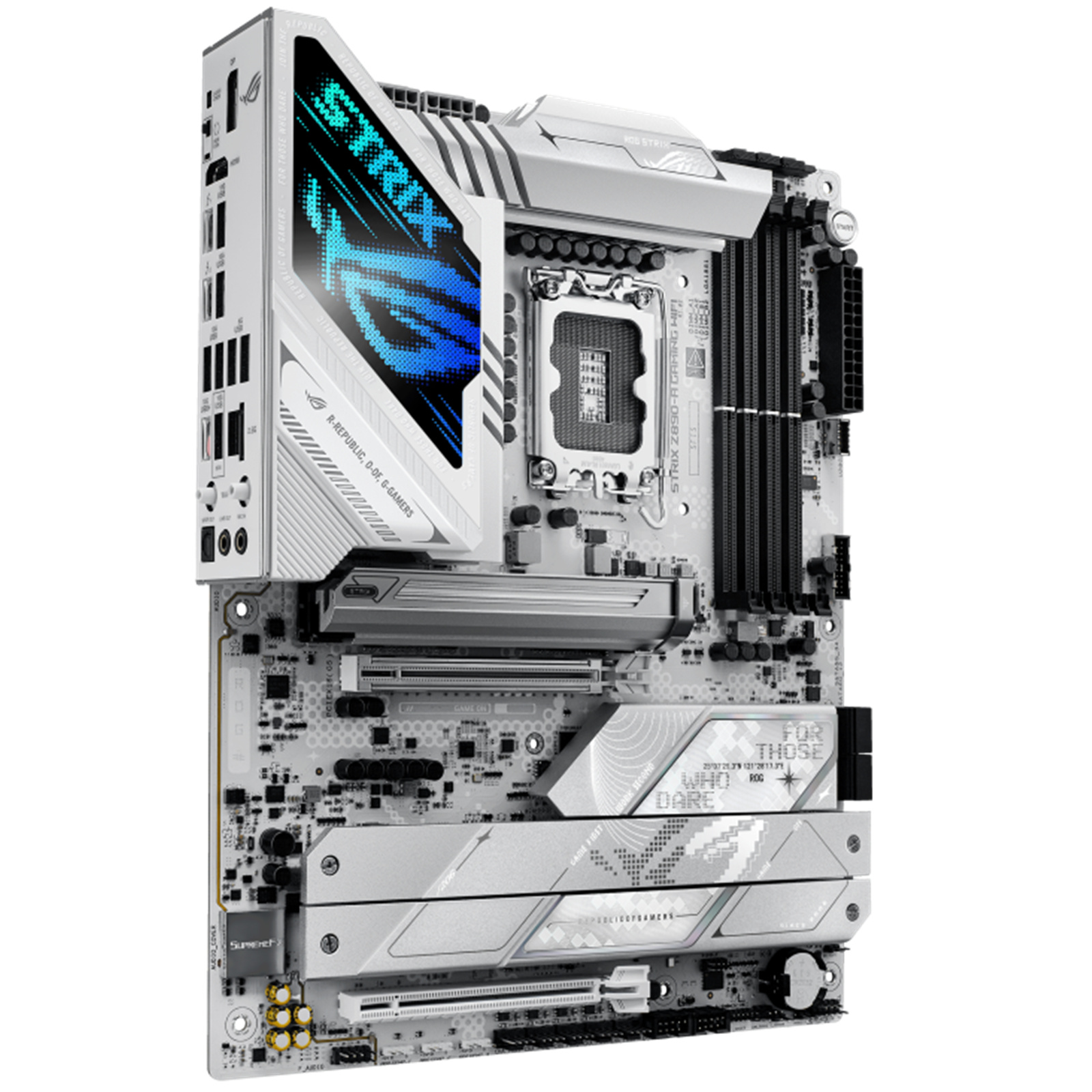 ASUS ROG STRIX Z890-A GAMING WIFI ATX Motherboard For Intel LGA1851 Support Intel 15th Gen CPU, PCIe 5.0, 4x DDR5, 5x M.2, 2x Internal USB2.0 Header, 1x Internal USB3.2 Header, 1x Internal Type C Header, 1x Internal TB Header