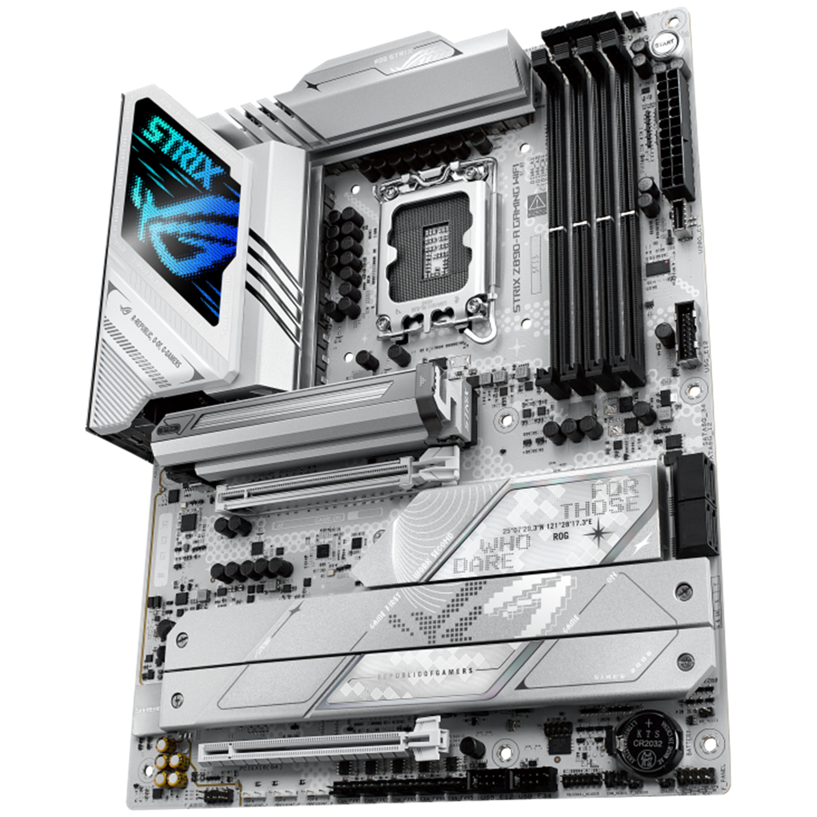 ASUS ROG STRIX Z890-A GAMING WIFI ATX Motherboard For Intel LGA1851 Support Intel 15th Gen CPU, PCIe 5.0, 4x DDR5, 5x M.2, 2x Internal USB2.0 Header, 1x Internal USB3.2 Header, 1x Internal Type C Header, 1x Internal TB Header