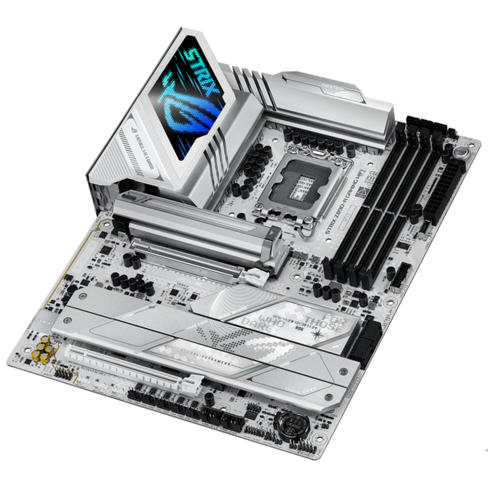 ASUS ROG STRIX Z890-A GAMING WIFI ATX Motherboard For Intel LGA1851 Support Intel 15th Gen CPU, PCIe 5.0, 4x DDR5, 5x M.2, 2x Internal USB2.0 Header, 1x Internal USB3.2 Header, 1x Internal Type C Header, 1x Internal TB Header