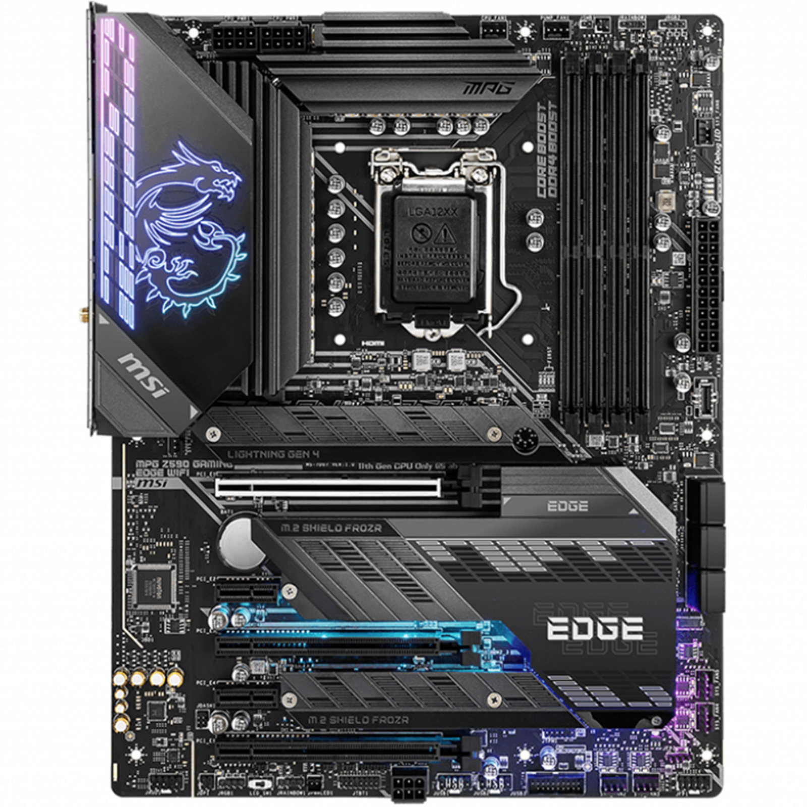 Buy the MSI MPG Z590 GAMING EDGE WIFI ATX Motherboard For Intel 10th