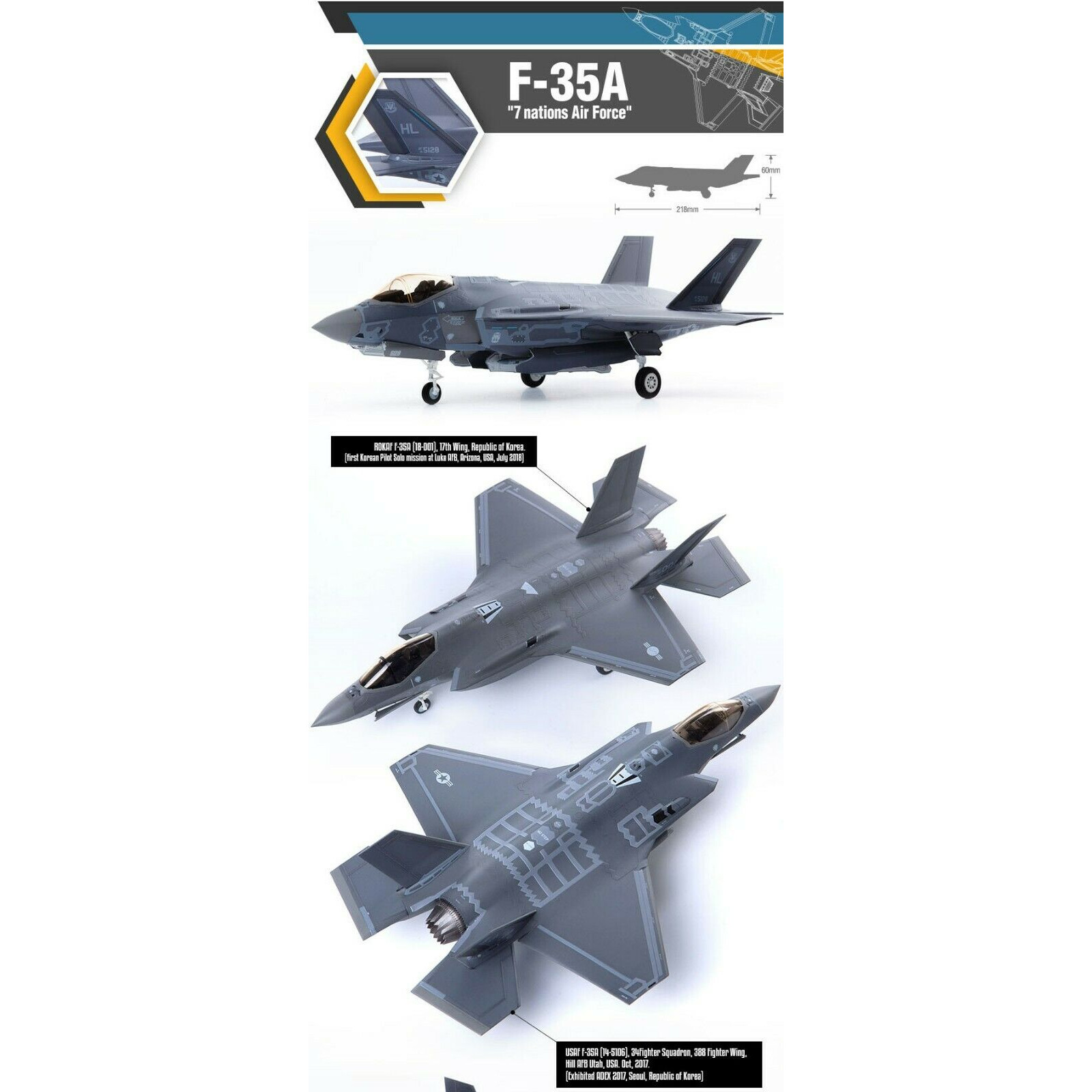 Buy the Academy 1/72 Seven Nation Airforce F-35A ( Academy 9-12561 ...