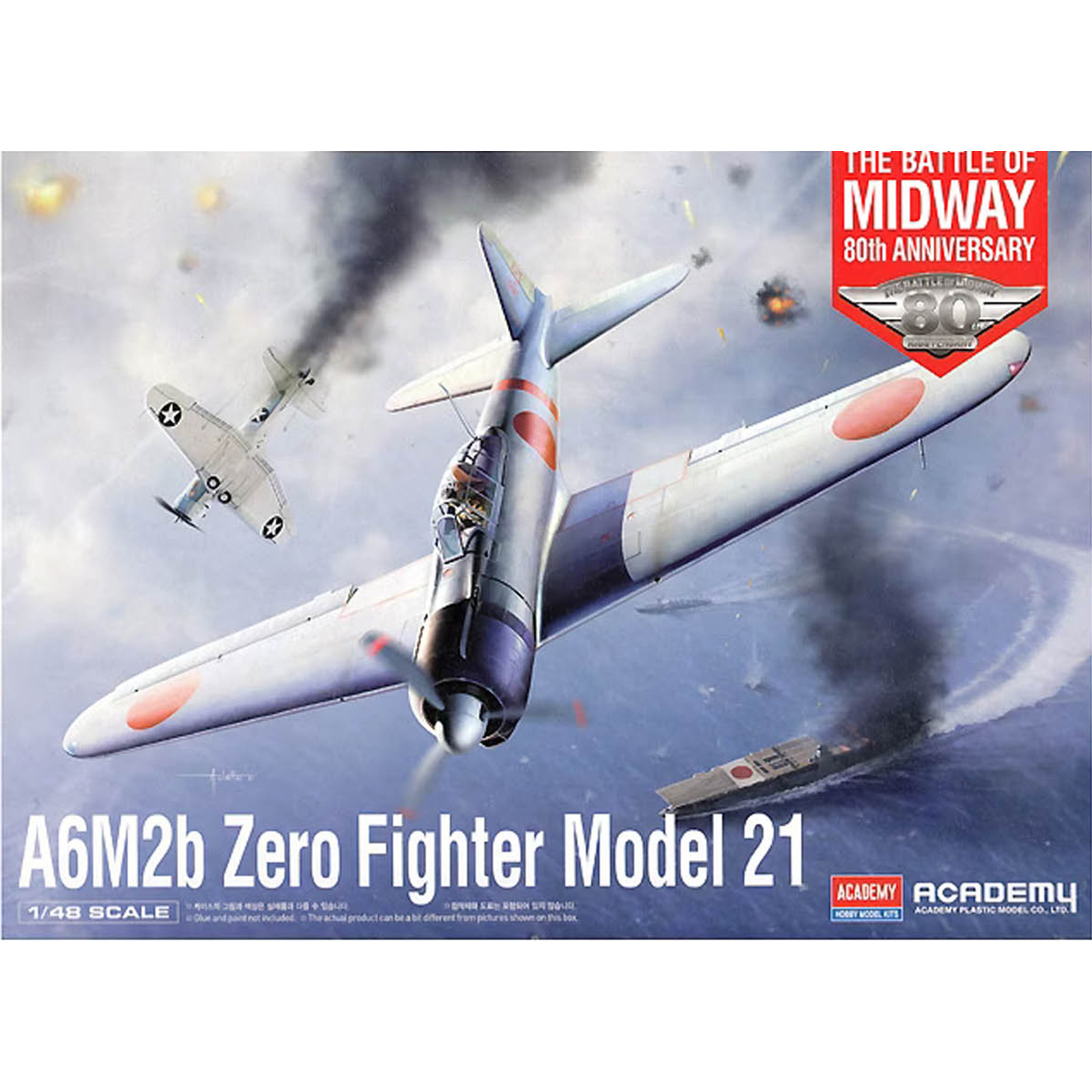 Academy 9-12352 1/48 A6M2B Zero Fighter Model 21 The Battle of Midway 80th Anniversary