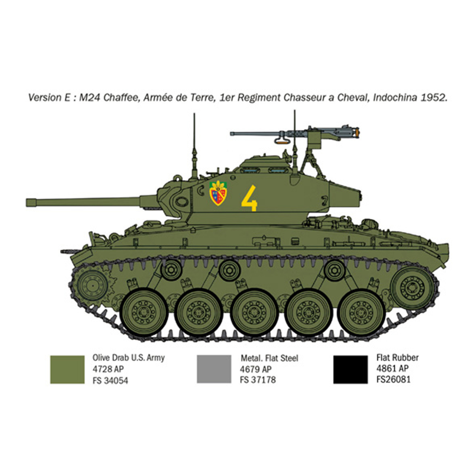 Italeri 1-6587 1/35 Korean War M24 Chaffe