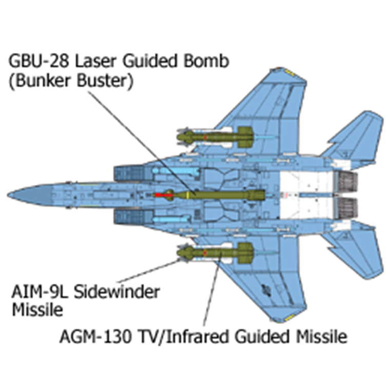 Tamiya Aircraft Series No.12 - 1/32 - McDonnell Douglas F-15E Strike Eagle with Bunker Buster