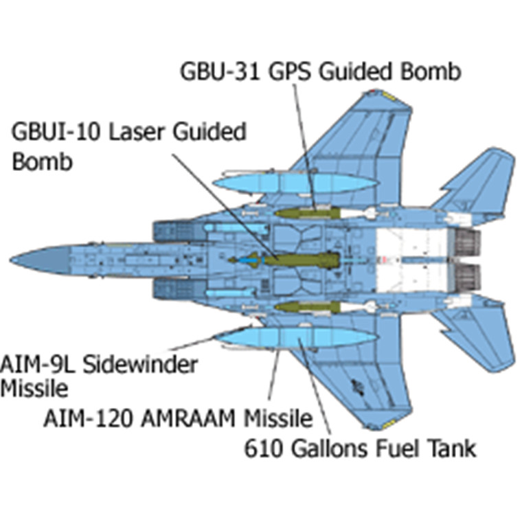 Tamiya Aircraft Series No.12 - 1/32 - McDonnell Douglas F-15E Strike Eagle with Bunker Buster