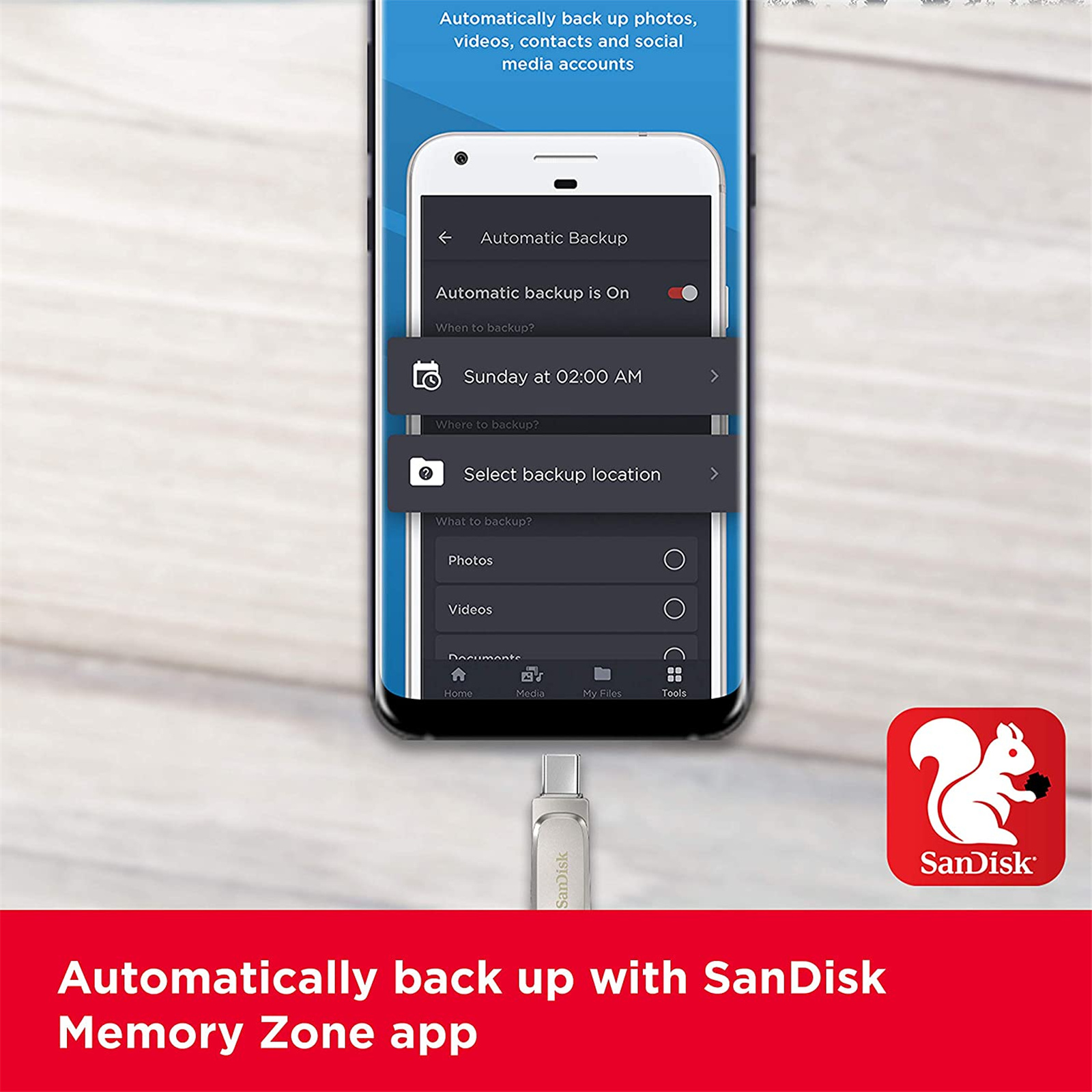 SanDisk Ultra Luxe USB-C / USB-A Dual Flash Drive - 32GB USB 3.2
