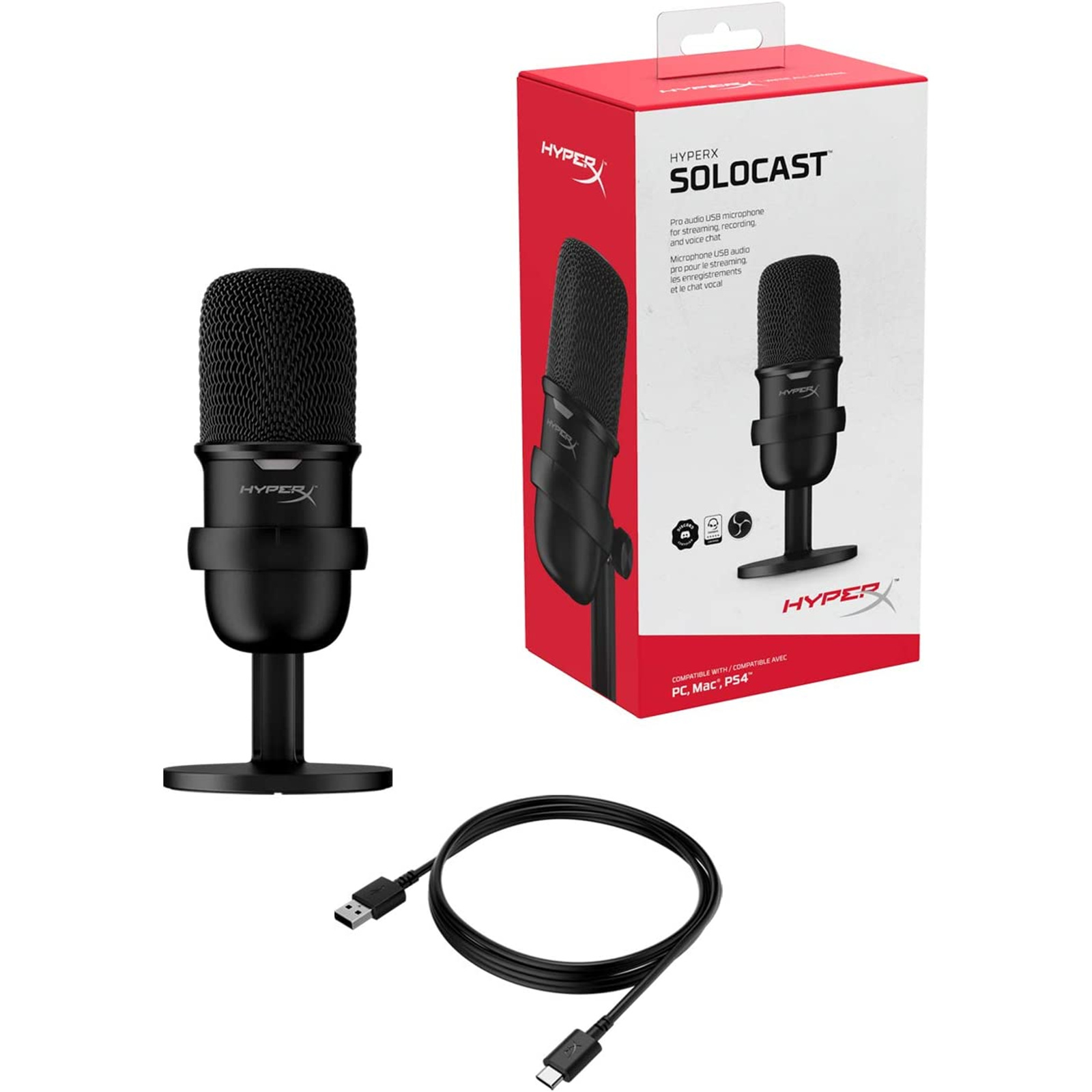 Buy the HyperX SoloCast USB Standalone Microphone ( 4P5P8AA ) online