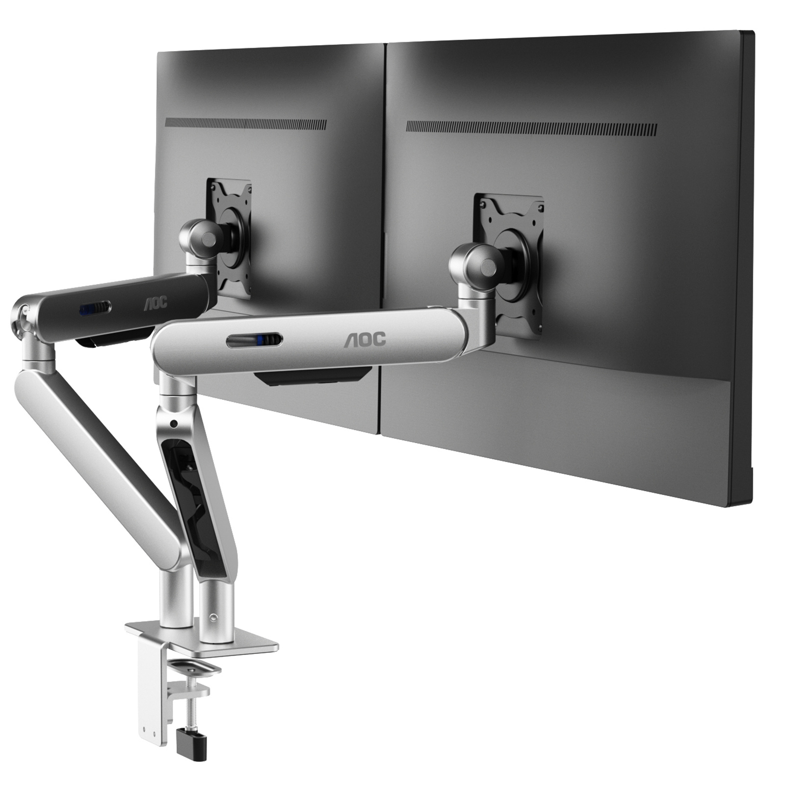 Buy the AOC Premium 17"34" Aluminium Dual Monitor Stand Mechanical