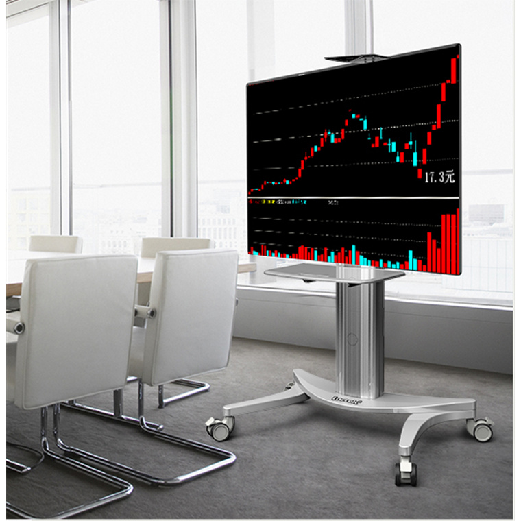 Buy the Loctek Premium TV Cart, 32"70" Mobile Trolley, Silver Max Load... ( PSF221 ) online