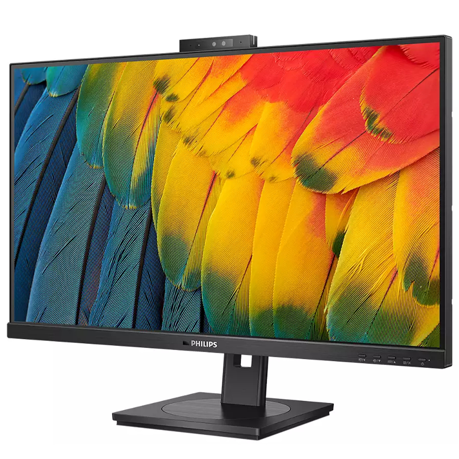 Philips 27B1U5601H 27" QHD USB-C Docking Monitor with Webcam -  2560x1440 - IPS Panel - DisplayPort - HDMI - USB-C 100W - RJ45 - Pop-up Webcam - Speaker - USB Hub - Windows Hello - KVM Switch -  Height / Swivel / Tilt Adjustable - 100x100 V